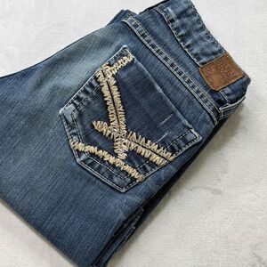 Y2K‎ BKE Stella Bootcut Jeans Women's 25x31(28) Low Rise Buckle Denim